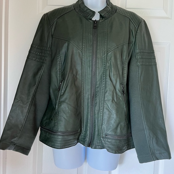 Sam Edelman Faux Leather and Knit Jacket - Picture 7 of 11